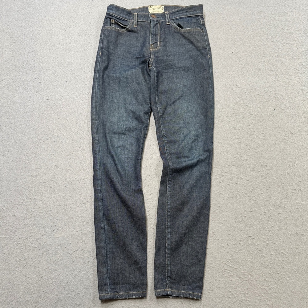 Current Elliott Jeans Women's 25/0 Blue Cropped Skinny Denim High Waist Stiletto